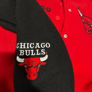 Chicago Bulls Red and Black Jacket new NBA